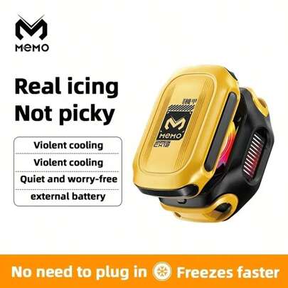  2025 New Model MEMO CX12 Upgrade Version Magnetic Radiator Phone And Tablets Cooler New Design Mobile Phone Cooling Device With Bright Digital Display & External 2000mAh Battery Function