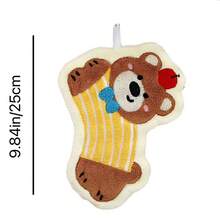 1/2/4 قطع من مناشف اليد لأصدقاء المداعبة - مناشف حيوانات معلقة (قطة/جرو/أرنب/دب)، ماصة للغاية من الميكروفايبر للاستخدام في الحمام/المطبخ/السكن الجامعي، هدية عودة إلى المدرسة والاحتفال بالمنزل الجديد