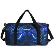 Game Console Design Travel Bag/Duffle Bag/Yoga Bag/Gym Bag/Picnic Bag, Suitable For Outdoor Travel, Daily Carrying, Swimming, Yoga, Fitness Bag For School School Accessories School Stuff