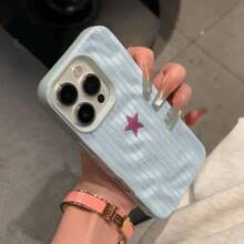 Funda protectora minimalista de TPU suave con diseño de cráter de meteorito. Compatible con phone 16 Pro, 15 Plus, 14, 13, 12 y 11. J28CBW222 - Colores mixtos 4 - Ver 8