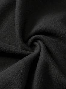 女士闪亮水钻街头车元素图案宽松休闲连帽卫衣套装适合日常穿着舒适 - 黑色 - 查看 7