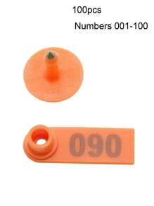 Goat Ear Tags Sheep Ear Tag Signs With Numbers 001-100 For Farm Animals Marker Supplies Livestock Ear Tag Pliers Applicator Control Device Metal Ear Thorn Tongs - Multicolor - View 16