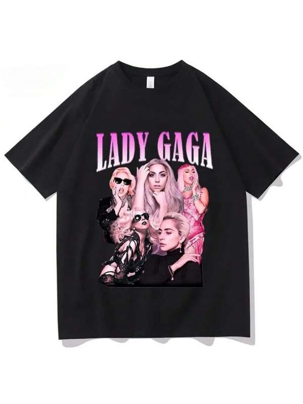 2025 New Album Fashion Women's Clothing Retro Summer Clothing Harajuku Leisure Fashion Women's Clothing Fan Clothing T-Shirt
