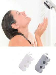 1pc Random Color Universal Caterpillar Shower Caddy With Suction Cup, Movable Seat, Tool-Free Installation And Adjustable Shower Head Holder For Bathroom Accessories, Bathroom Suction Cup Kettle Portable Shower Head Holder, Bathroom Bathing Tool Bathroom Organizer Storage Back To School Bathroom Accessories Bathroom Tools - Multicolor - View 7