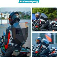 Gelrova LED Backpack With Light Up Moving Eyes,Cool Motorcycle Backpack Hard Shell Laptop Backpack, Knight Serise 19in (Large) - Multicolor - View 8