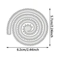 Bộ 9 khuôn cắt kim loại, khuôn cắt hình hoa các loại, dụng cụ thủ công làm thiệp giấy DIY để cắt, dập nổi, dự án trang trí nhà cửa, làm bằng thép cacbon - Bạc - Xem 11