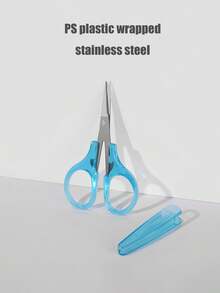 1把精密不锈钢迷你剪刀 - 直刃设计，工艺精湛，旅行必备，带保护套，适用于剪纸、剪线、理发；多功能办公及缝纫工具，学生、裁缝的理想之选，返校礼物（紫色/蓝色/粉色/黑色/黄色） - 彩色 - 查看 8