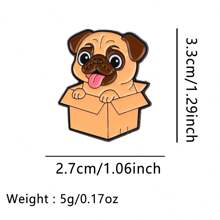 1 件可爱宠物狗珐琅别针卡通动物猫胸针徽章背包翻领别针服装配饰时尚珠宝朋友礼物办公室配饰衬衫夹克万圣节衣服别针趣味教师礼物万圣节配饰教师节包饰圣诞节