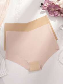 5pcs/Pack Women's Seamless Hipster Panties, Comfortable High Waist Briefs, Skin-Friendly Fit - Multicolor - View 7