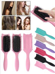 Lược tạo kiểu tóc xoăn, 2025 Lược tạo kiểu tóc Flash Boar Bristle cho tóc xoăn, tạo kiểu & định hình tóc xoăn cho phụ nữ - Nhiều màu - Xem 2