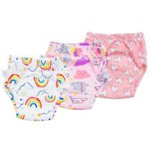 3/6pcs Pack Cartoon Print Training Pants, Washable Learning Underpants, Breathable Potty Training Cloth Nappy, Leakproof, Unisex, All Season Infant Underwear - Perfect Gift