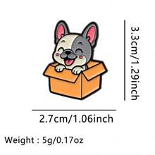 1 件可爱宠物狗珐琅别针卡通动物猫胸针徽章背包翻领别针服装配饰时尚珠宝朋友礼物办公室配饰衬衫夹克万圣节衣服别针趣味教师礼物万圣节配饰教师节包饰圣诞节