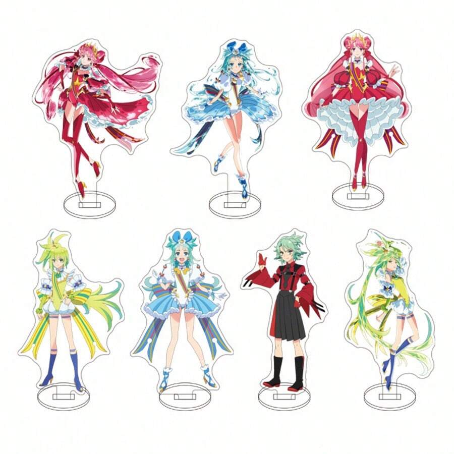1pc Anime Princess-Session Orchestra 15CM Acrylic Card Creative Collections Cute And Handsome Princess Ripple Princess Zeal Princess Meteor CuteNabiyo Peripherals Gift