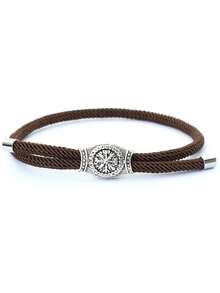 Vintage Men's Viking Bracelet, Handmade Adjustable Rope Bangle, Casual Accessory, Men's Gift, Fabric Bracelet - Vintage Adjustable Bracelet - View 13