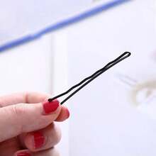 60/120/150/200 件 U 型发夹，适合女孩女士浓密头发造型的发夹，发髻延长器，发髻制作器，发髻发片，发夹 - 黑色 - 查看 9