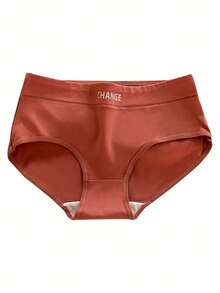 Sensual Star 6 piezas de bragas triangulares para mujer, cómodas bragas de cintura media con diseño de letras de unicolor, sin costuras - Multicolor - Ver 4