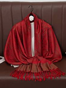 1 chiếc khăn choàng Pashmina họa tiết Paisley đa năng cổ điển có tua rua, mềm mại và ấm áp, giản dị và thời trang, thích hợp để trang trí trang phục đi làm hàng ngày - Nhiều màu - Xem 24