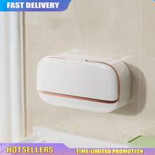 豪华壁挂式带盖皂架,高端排水皂架,防水皂盒收纳,适用于浴室、淋浴间、旅行、学校宿舍,简易皂架,洗漱用品,浴室挂件,浴室收纳架,开学季用品,居家生活用品 - 彩色 - 查看 13