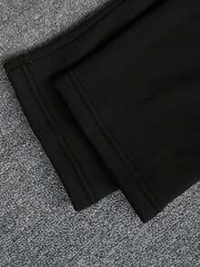 Women's Solid Color Thermal Lined Hooded Cardigan Jacket, Warm Outerwear Suitable For Autumn/Winter