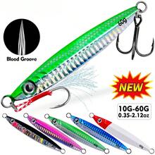TACKLEPIONEER 1件装海钓金属铁板，重量10克-60克，带辅助钩，夜光垂直铁板，快速下沉，适用于金枪鱼、鲑鱼、马林鱼、条纹鲈鱼、石斑鱼、鲷鱼、鲭鱼和其他海水鱼 | 钓鱼 - 路亚，适用于各种场景 - 淡水鱼 - 海钓，送朋友的最佳礼物 - 彩色 - 查看 5
