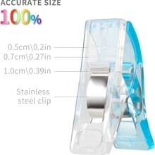 10/30/50 قطعة مشابك خياطة ملونة، مشابك رقائق، مشابك أكياس الطعام، مشابك بلاستيكية متعددة الأغراض للأعمال اليدوية والكروشيه والتريكو والملابس، مشابك ربط ملونة، مشابك ورق (ألوان عشوائية)