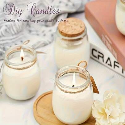 3.4oz (100ml) Glass Gift Jars With Cork Lids - Suitable For Wedding Favors, Candle Making, Honey, Candy, Party Decor - Great For Home, Events, Gifts, Elegant Packaging, Reusable Containers, Small Containers, Christmas Decoration