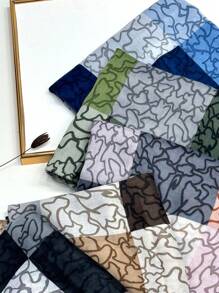 新款透气流苏披肩，优雅时尚丝巾，女士真丝围巾，活力波点长款围巾，适合春夏，户外防晒沙滩披肩，百搭头巾 - 彩色 - 查看 2