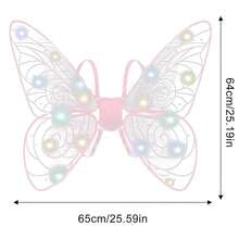 Đồ chơi cánh bướm điện có đèn LED phiên bản nâng cấp mới, quà tặng cho trẻ em từ 3 tuổi trở lên, cánh thiên thần có đèn nhiều màu sắc, đồ chơi trang trí ngoài trời, trò chơi cho bé gái, quà tặng sinh nhật/Ngày thiếu nhi/Halloween/Giáng sinh, đồ chơi trẻ em. - Phiên bản nâng cấp của cánh lông điện - Xem 14