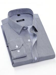 Rand paul Men's Long Sleeve Plaid Shirt With Pockets Imported - màu đen - Xem 1