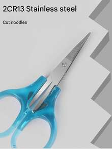 1把精密不锈钢迷你剪刀 - 直刃设计，工艺精湛，旅行必备，带保护套，适用于剪纸、剪线、理发；多功能办公及缝纫工具，学生、裁缝的理想之选，返校礼物（紫色/蓝色/粉色/黑色/黄色） - 彩色 - 查看 4