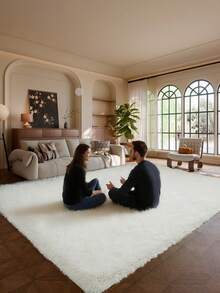 Living Room Rug Soft Fluffy Plush Carpet Bedroom Large Size Plush Rug Non-Slip High Pile Modern Indoor Carpet - Upgrade D35 Gray Long Hair - View 1