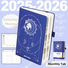 2025-2026 年每周和每月计划笔记本，8*6 英寸，204 页，螺旋装订每日计划整理器，提高工作效率，适合返校和办公室 - A5 - 查看 18