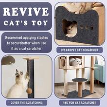 ‌Extra Large Cat Scratch Protector 15.7"X78.7" - Self-Adhesive Furniture Guard For Sofa, Carpet & Leather - Trimmable DIY Pet Protection Mat For Couches, Chairs & Cat Trees (Khaki) - 深灰色 - 查看 3