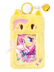 MY LITTLE PONY Girls' Plush Card Holder Card Cover Unicorn & Rainbow Dash Cute Campus ID Wallet With Decorative Keychain, Meal Cards, Document Set, Student's Good Item Fashion Decoration For Christmas Gift For Holiday For Women & White-Collar Workers - Multicolor - View 14