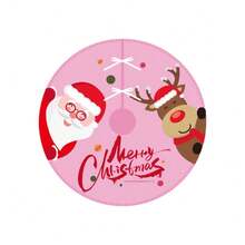 Christmas Tree Skirt Decorations, Santa Claus & Snowflake Designed Christmas Tree Skirt, Creative & Elegant Tree Skirt