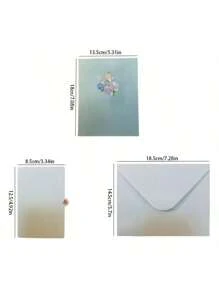 1 张紫色蝴蝶和花月亮 3D 贺卡 - 适合生日、周年纪念日、母亲节、感恩节、教师节和婚礼、学校用品、返校