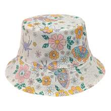 1pc Reversible Paisley Print Bucket Hat, Polyester Bohemian Style Unisex Cap Suitable For Spring, Summer And Autumn