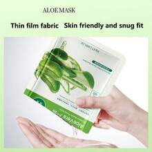 1/5/10/20/30片装芦荟面膜，蕴含芦荟提取物和透明质酸钠，具有保湿、滋养和紧致功效。温和不刺激，可提亮肤色、美白、改善干燥粗糙肌肤、淡化细纹、修复日晒损伤，并舒缓提拉肌肤。适合所有肤质，是日常护理的理想之选。 - 彩色 - 查看 8