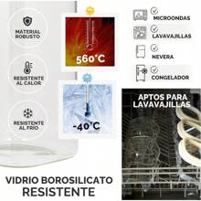 Set Of 5 Glass Jars With Durable Borosilicate Glass Lids And Labels (1 X 2000 Ml, 1 X 1500 Ml, 2 X 1000 Ml, And 1 X 500 Ml). Airtight And Stackable Jars. Kitchen Storage Jars.