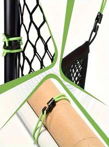 5/10PCS Heavy Duty Elastic Ropes With Hooks And Tension Straps - Adjustable Multi-Purpose Tie Downs For Home, Travel, Camping Gear | Durable Polyester/Rubber/Plastic, Windproof Folding Design, Car And Camping Accessories, Secure Fixation, Stylish Appearance, Solid Structure (Black, Green)