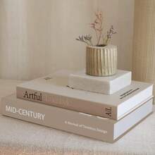 2 Peças Caixas Decorativas de Livros Abríveis, Decoração Moderna para Casa para Mesa de Centro, Estante de Livros ou Lareira, Belos Livros Falsos para Armazenamento de Fotos e Lembranças