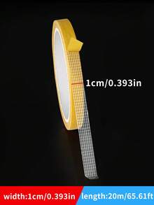 1 Rotolo di nastro biadesivo extra forte, adesivo versatile per pareti, vetro e metallo, impermeabile, ideale per hobby creativi, uso interno/esterno, trasparente, forte adesione su tessuti, cartongesso e legno, rimovibile senza lasciare tracce - Giallo - Visualizzare 14