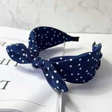 Summer New Retro Casual Cashew Flower Bow Rabbit Ear Wide Fashion Fabric Headband For Women Hairband Hair Hoop, Bow Accessories, Hairband Headband For Women, Hair Accessories, Knotted Headband