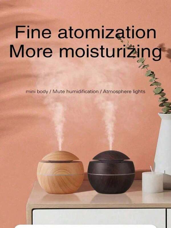 1pc USB Powered Nano Mist Humidifier, Home Desktop Car Portable Moisturizing Device For Bedroom, Living Room, Desk, Car Humidifier, Lucky Colorful Car Aroma Diffuser, Ambient Light Humidifier With USB Sprayer, Aromatherapy Spray