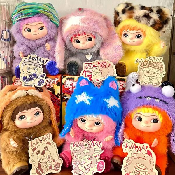 1pc WAKUKU Mao Mao Chao Fun Party Series Blind Box Wokuku Handmade Decoration Doll Doll