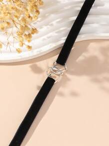 1pc Women's Jewelry Accessories - Sexy & Fashionable Heart-Shaped Punk Choker Necklace, Gothic Sweet & Cool Y2K Style Women Choker, Women's Jewelry