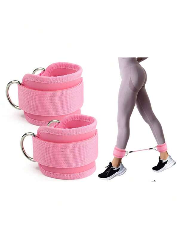 1 pièce Sangle de cheville réglable pour machine à câble, manchette de cheville rembourrée confortable pour la salle de gym, les fessiers, les ischio-jambiers, les battements de jambes, la sangle de cheville avec poids, la sangle de jambe pour machine à câble