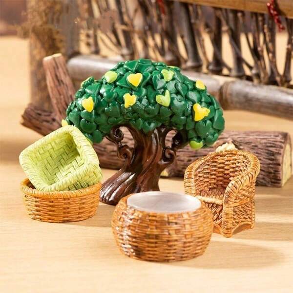 1pc, Multi-Functional Display, Charming Bamboo Resin Decoration - Perfect For Home And Party Decoration, Random One
