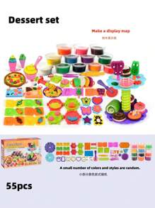 24/12/6pcs Children's Clay Suit, Soft And Easy To Shape, Not Easy To Dry Quickly, The First Choice For Creativity, Wheat Flour Material, Canned Storage, DIY Production, Educational Toys, Suitable For The Back-To-School Season, School Homework, Family Entertainment, Parent-Child Interaction, Can Make Christmas And Halloween Shapes It Can Be Used To Make Various Festival Halloween Shapes.(Please Seal And Store After Use)