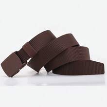Wide Military Nylon Belt Kit With Wide Zinc Buckle And Quick Release - 酒紅色 - 查看 2